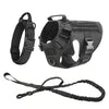 Tactical Dog Harness with MOLLE Pouches and Collar Set