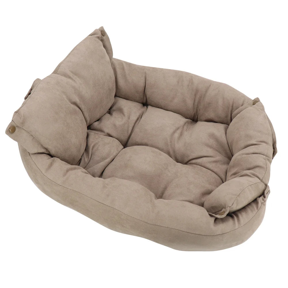 Cozy Cotton Pet Sofa Bed for Dogs and Cats