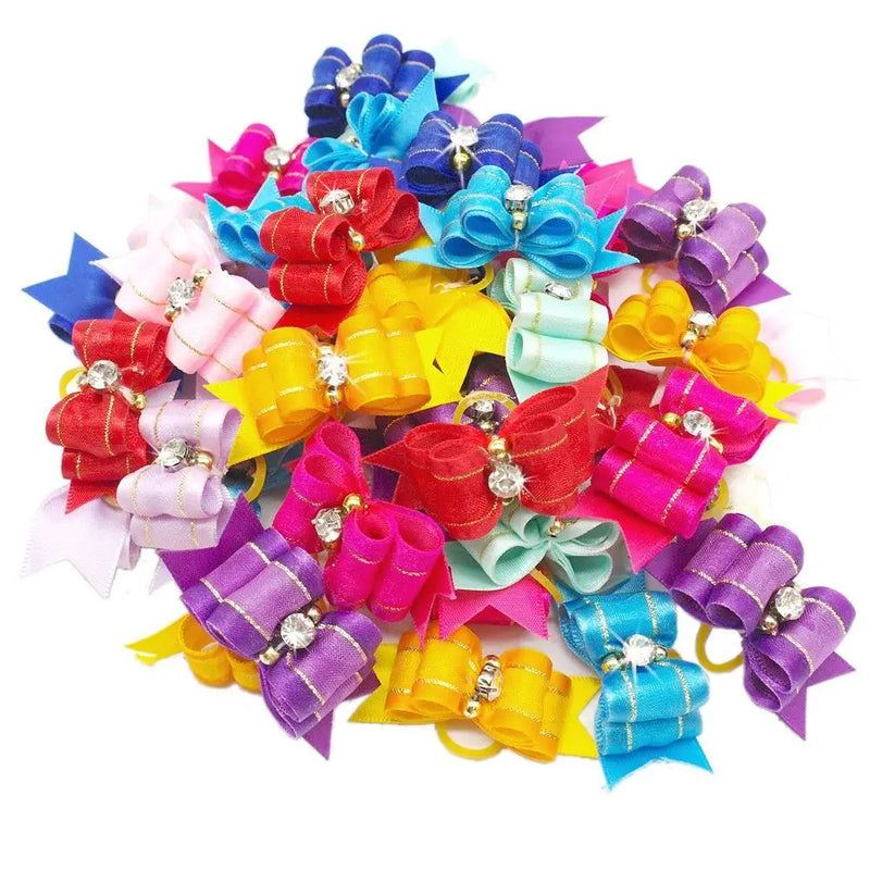 Handmade Fabric Bow Ties for Small Dogs & Cats