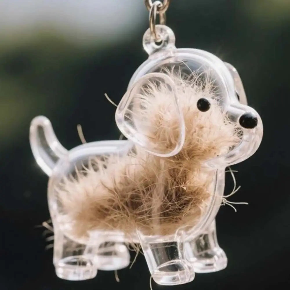 Cartoon Dog Transparent Acrylic Keychain