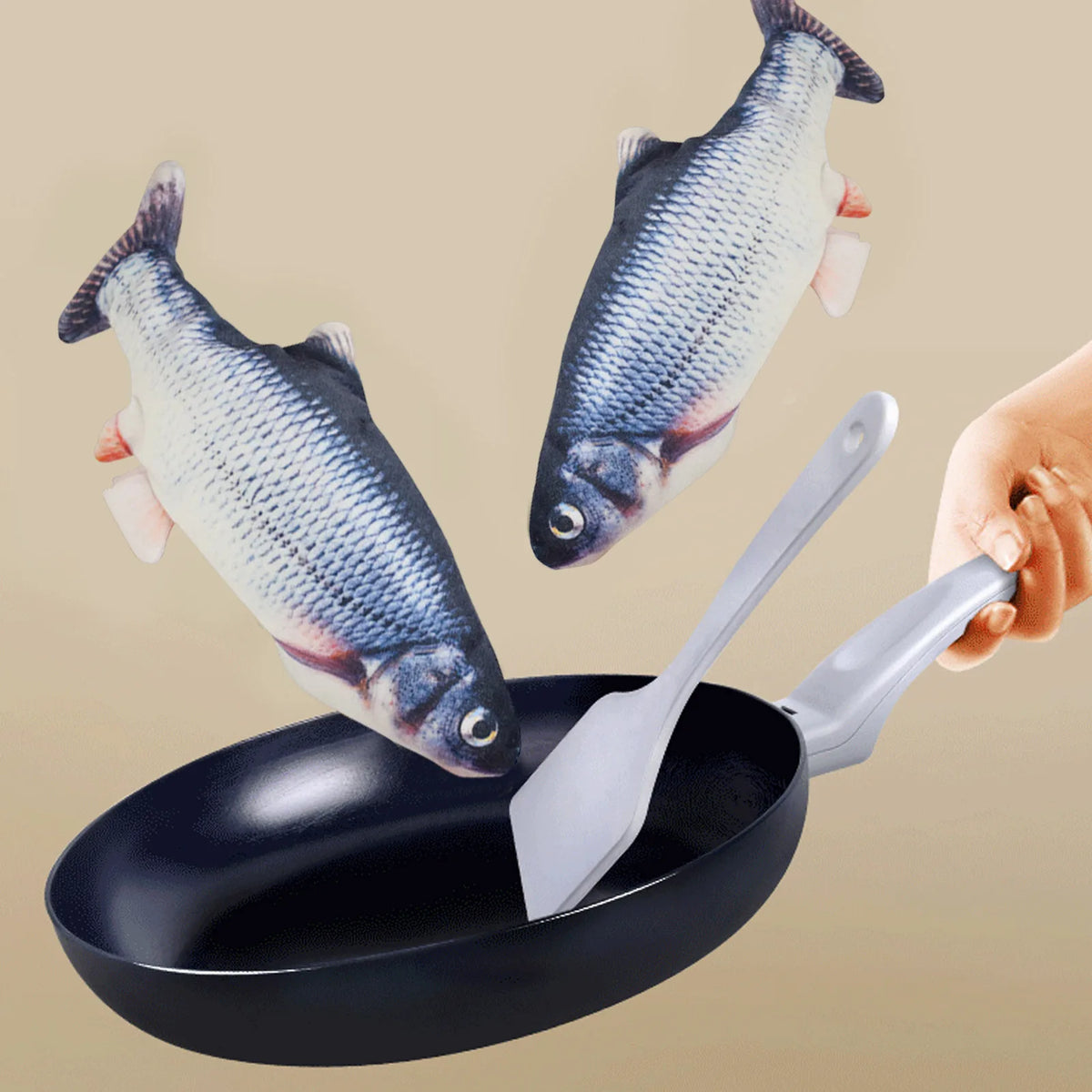 Interactive Floppy Fish Cat Toy with Motion Sensor