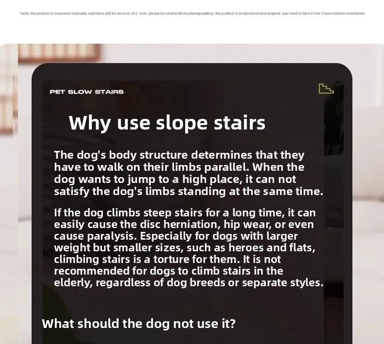 Foam Pet Stairs with Non-Slip Ladder for Dogs and Cats