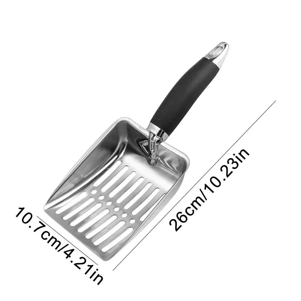 Stainless Steel Cat Litter Scoop with Long Handle
