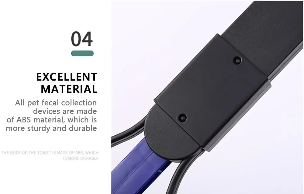 Long-Handle Dog Poop Scooper with Jaw Picker
