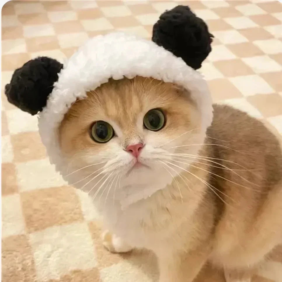 Adorable Knit Bear Hat for Cats and Dogs
