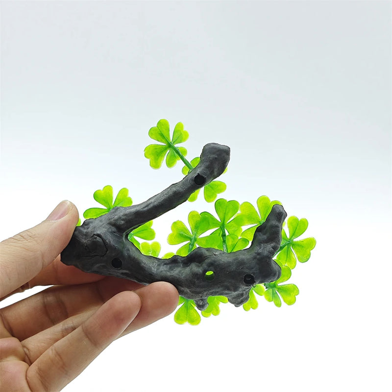 Artificial Aquarium Plant Decor - Turtle Tree Trunk Plastic