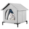 All-Season Waterproof Foldable Cat House with Cooling & Warming Features