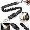 Reflective Adjustable Dog Car Seat Belt with Bungee Harness