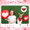 Valentine's Day Dog Bandanas – Heart & Floral Pattern Pet Scarf (Pack of 30)