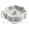 Natural Pumice Bird Feeding Bowl with Anti-Spill Design
