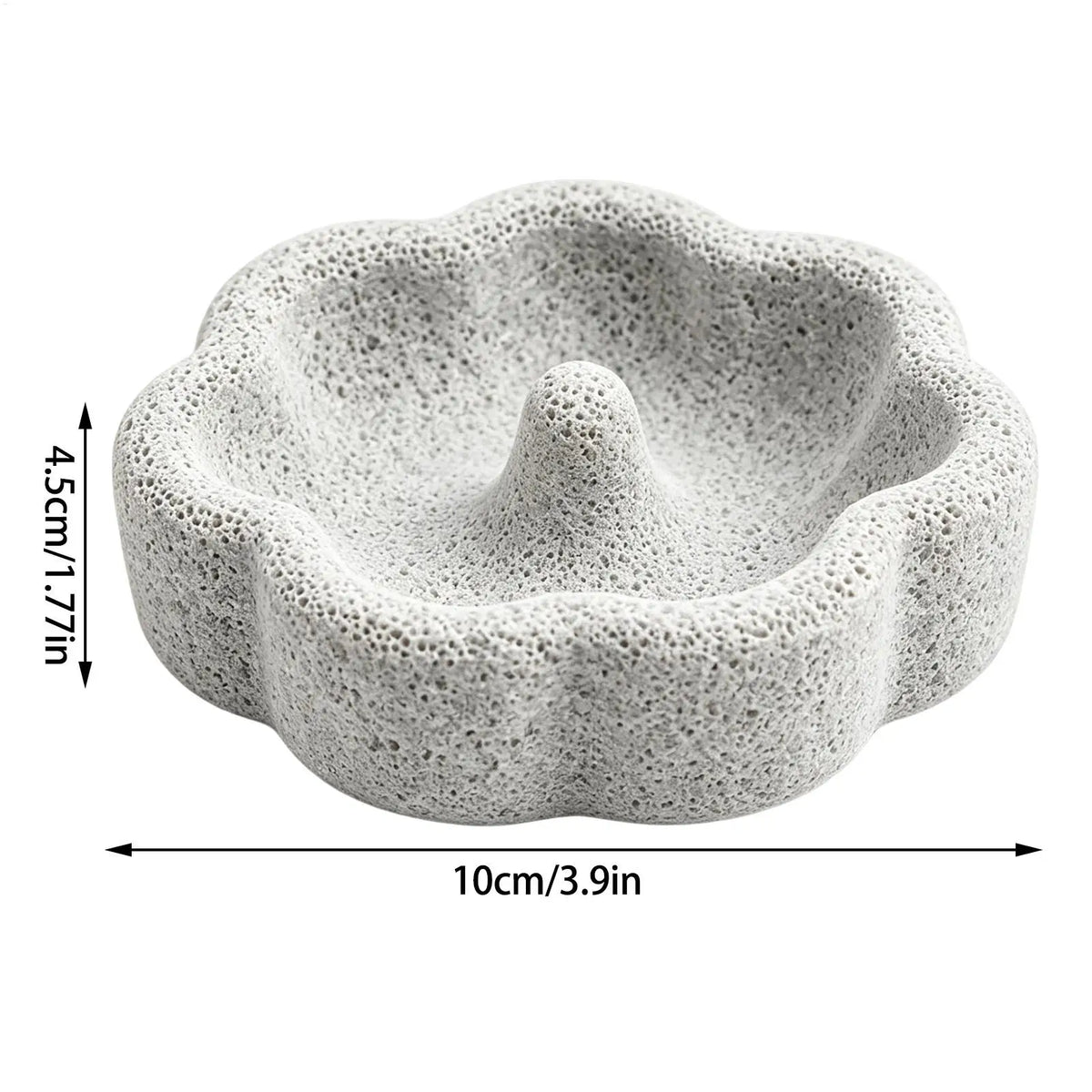 Natural Pumice Bird Feeding Bowl with Anti-Spill Design