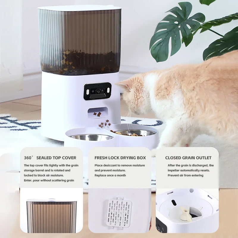 Smart Pet Feeder with HD Camera and WiFi