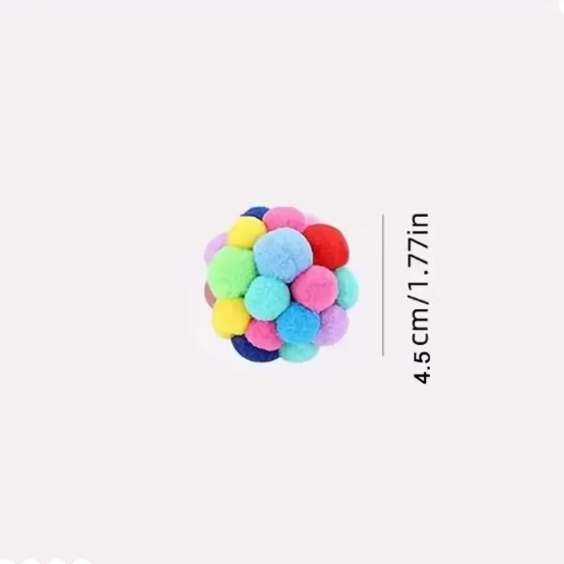 Interactive Plush Cat Ball Toy