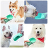 Bouteille d'eau portable pour animaux avec bol intégré