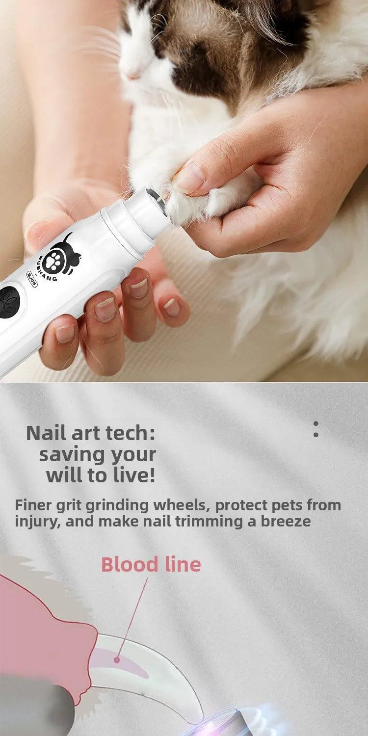 Electric Pet Nail Grinder for Dogs and Cats