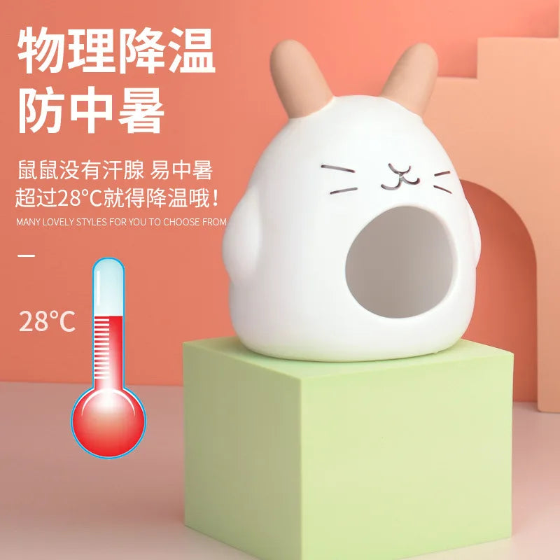 Ceramic Hamster House – Cool Summer Hideout for Small Pets