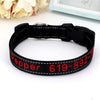 Personalisierte bestickte Nylon-Hundehalsband