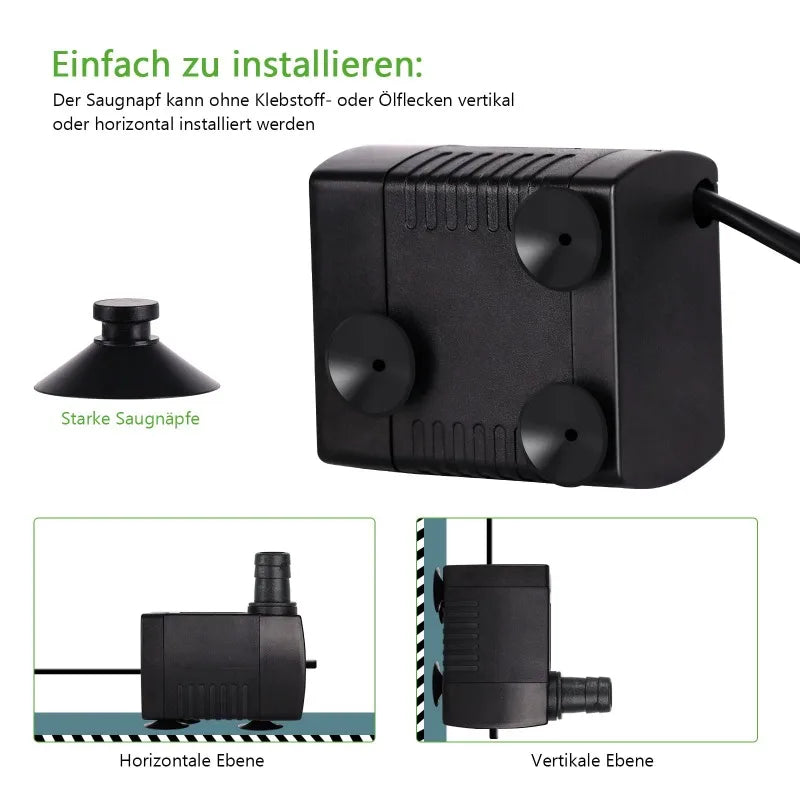 Submersible Water Pump for Water Gardens, Hydroponics, and Fountains