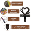Wooden Pet Memorial Garden Stake with Paw Print