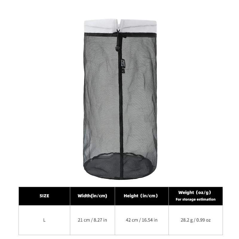 Ultralight Mesh Storage Bags with Drawstring Closure