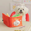 Dog Snuffle Book Toy with Squeaker, Interactive Puzzle and Slow Feeder for Small Dogs