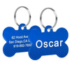 Personalized Bone-Shaped Pet ID Tag with Custom Engraving