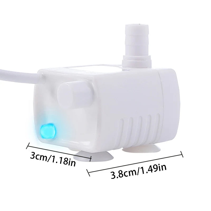 Cat Water Fountain Replacement Pump - Ultra-Quiet USB