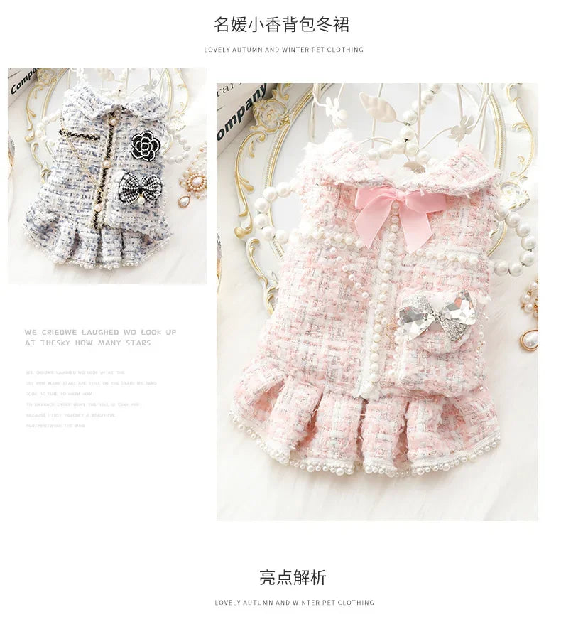 Winter Princess Pet Dress - Luxury Costume