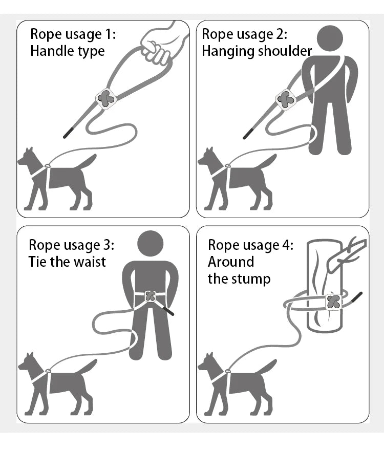 Reflektierendes Geschirr- und Leinen-Set für Hunde