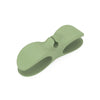 A light green heavy-duty silicone cable organizer designed to manage household wires.