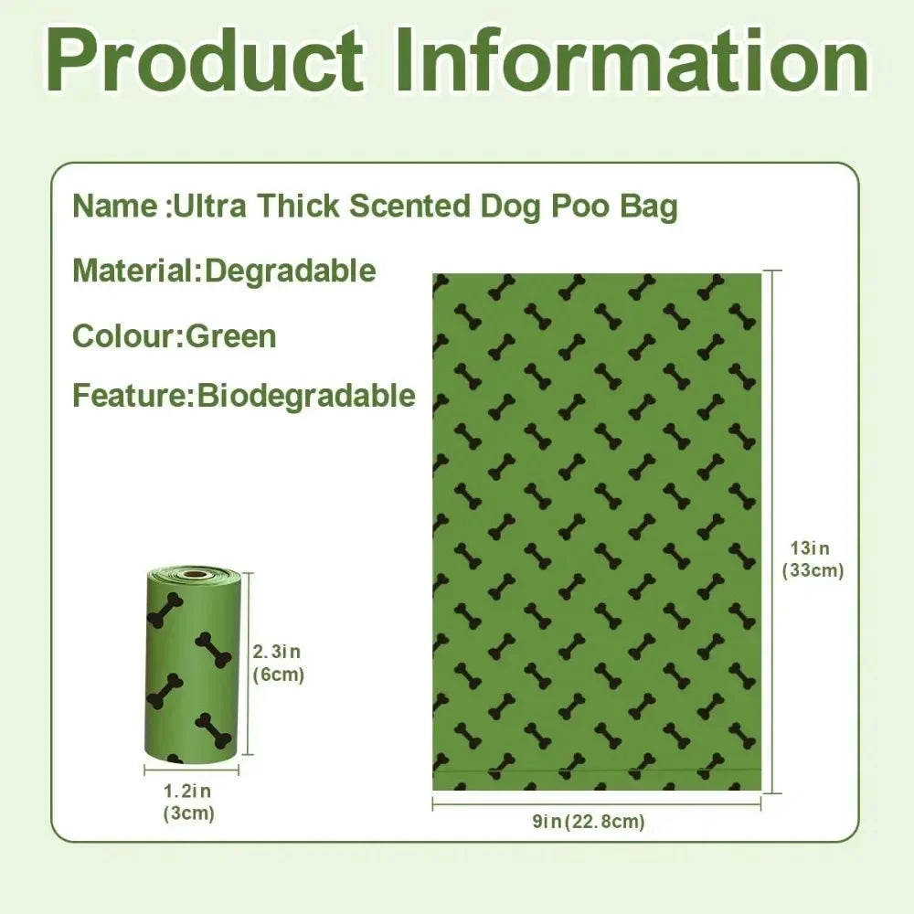Lavender Scented Biodegradable Dog Poop Bags (120 Count)