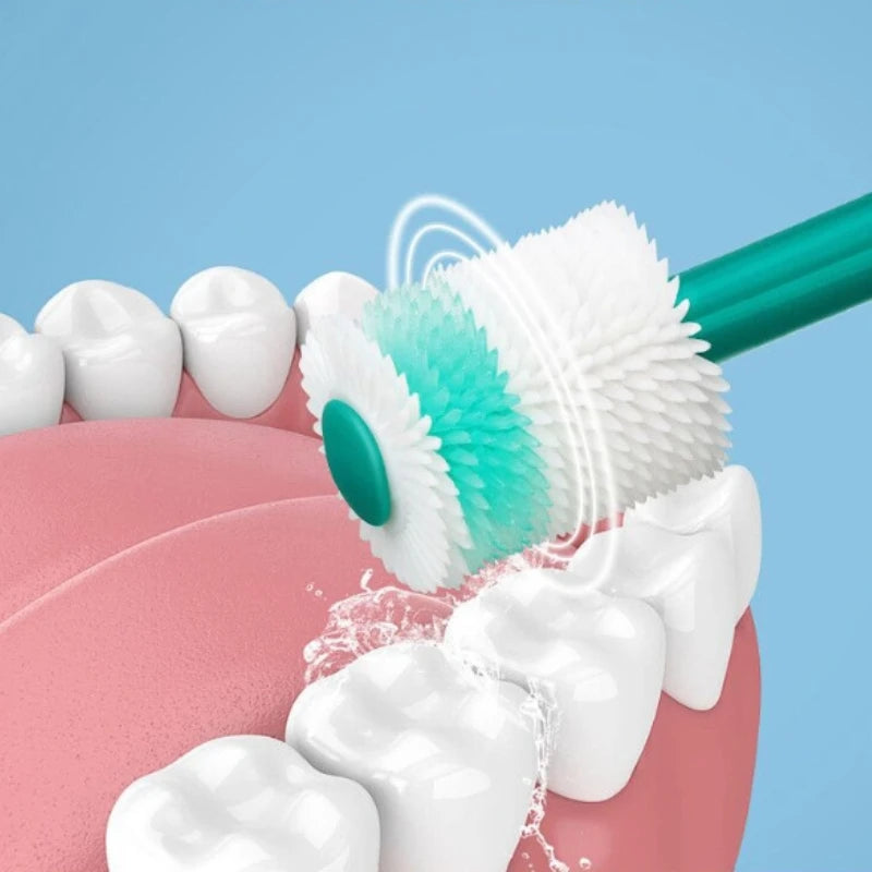 360° Soft Silicone Pet Toothbrush for Cats and Small Dogs