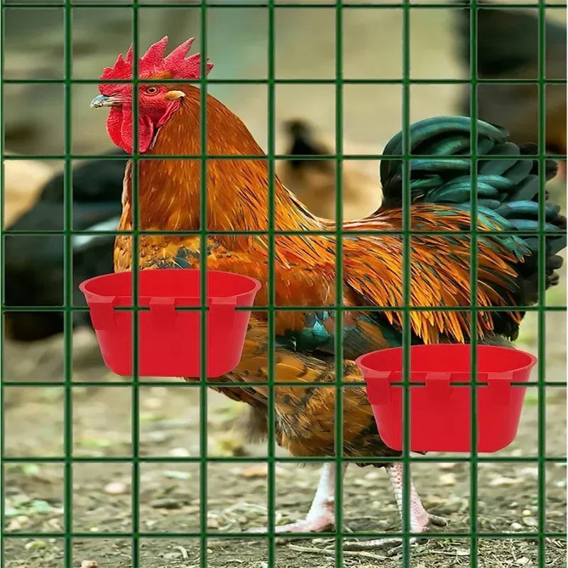 Hanging Feeder Cups for Poultry with Hook