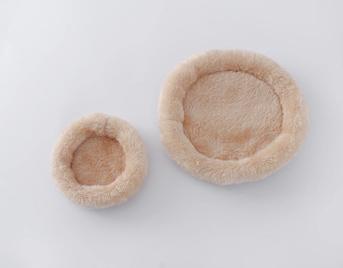 Plush Cozy Nest Bed for Small Pets