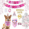 Pet Birthday Celebration Set with Hat Bandana and Bow Tie