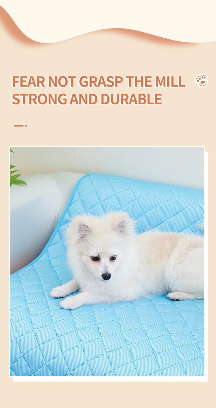 Washable Dog Cooling Mat with Ice Silk Fabric