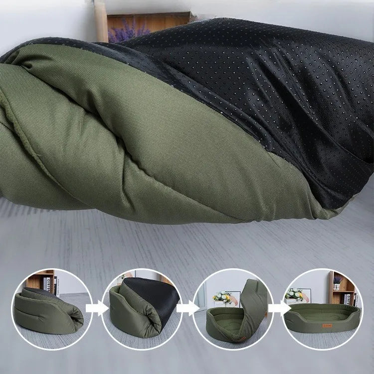 Waterproof Oxford Dog Bed with Removable Washable Cover