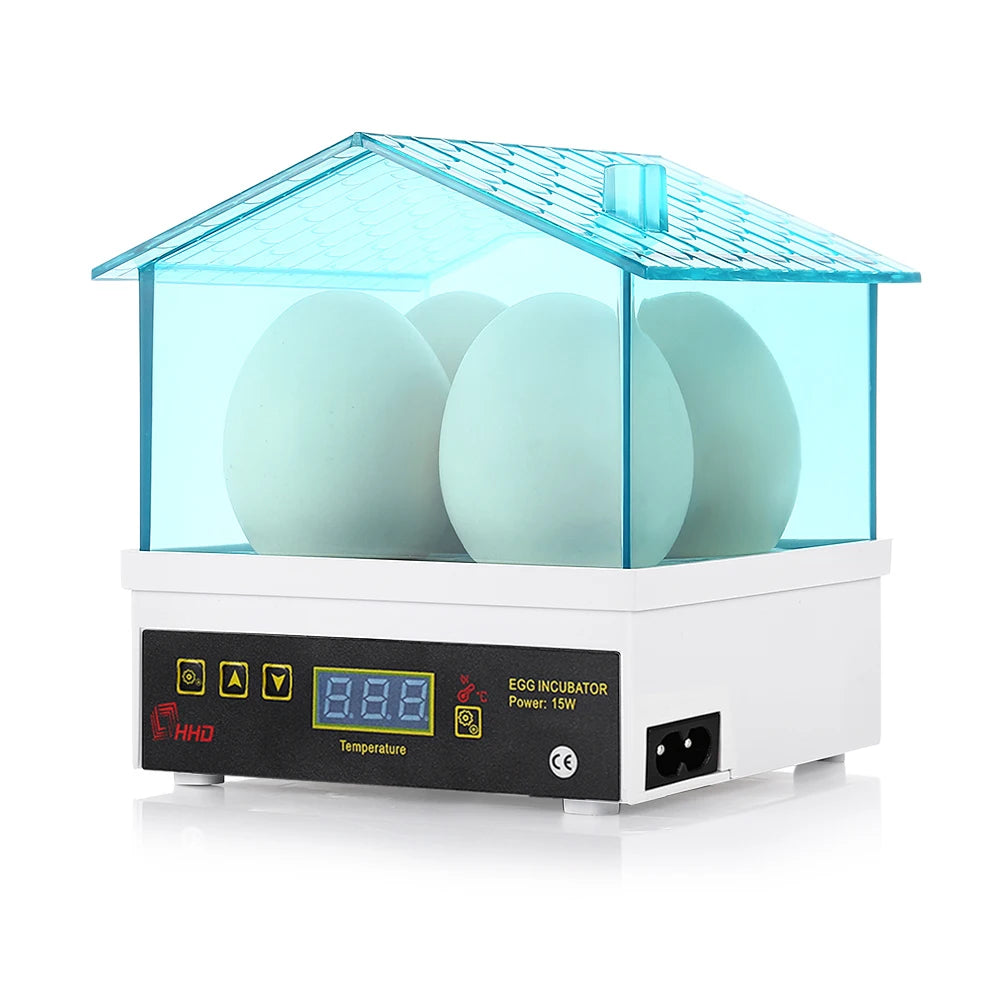 Un incubateur numérique blanc avec dôme en verre transparent et panneau de contrôle.