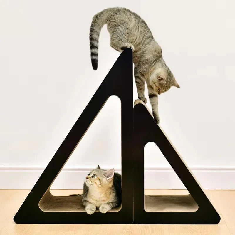 2-in-1 Cat Scratcher with Rotating Ball