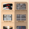 Breathable Metal Mesh Pet Barrier Gate with Zipper Door