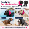 Rosa und grauere Hundeohren-Muffs zum Schwimmen, Baden, Strandspielen und Pflegen