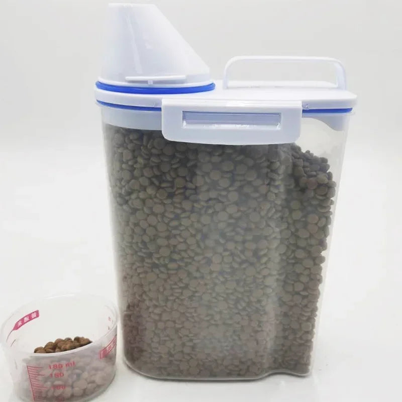 Conteneur de conservation hermétique pour croquettes avec tasse doseuse