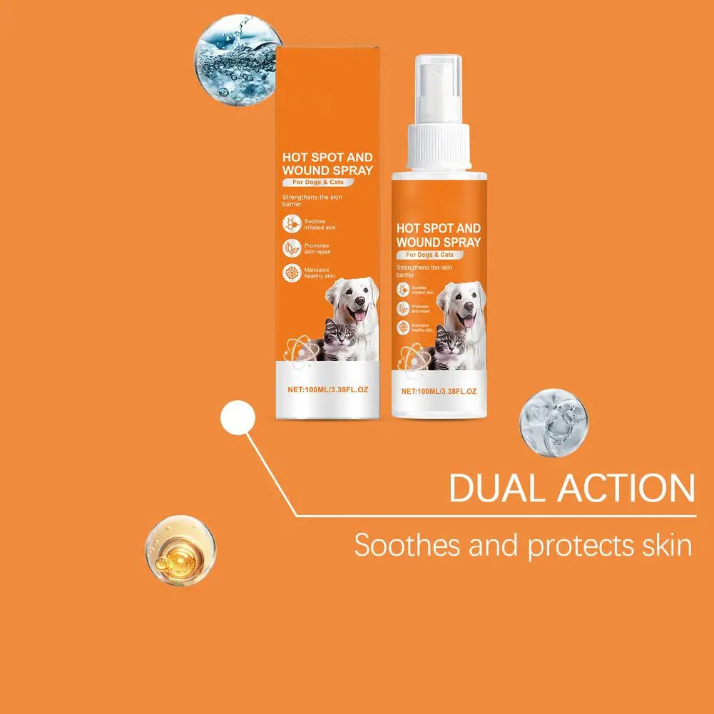 Soothing Hot Spot Spray for Dogs & Cats – Itch Relief and Skin Repair