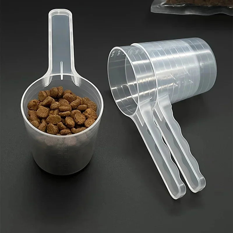 Transparent Pet Measuring Spoon with Scale for Dogs and Cats
