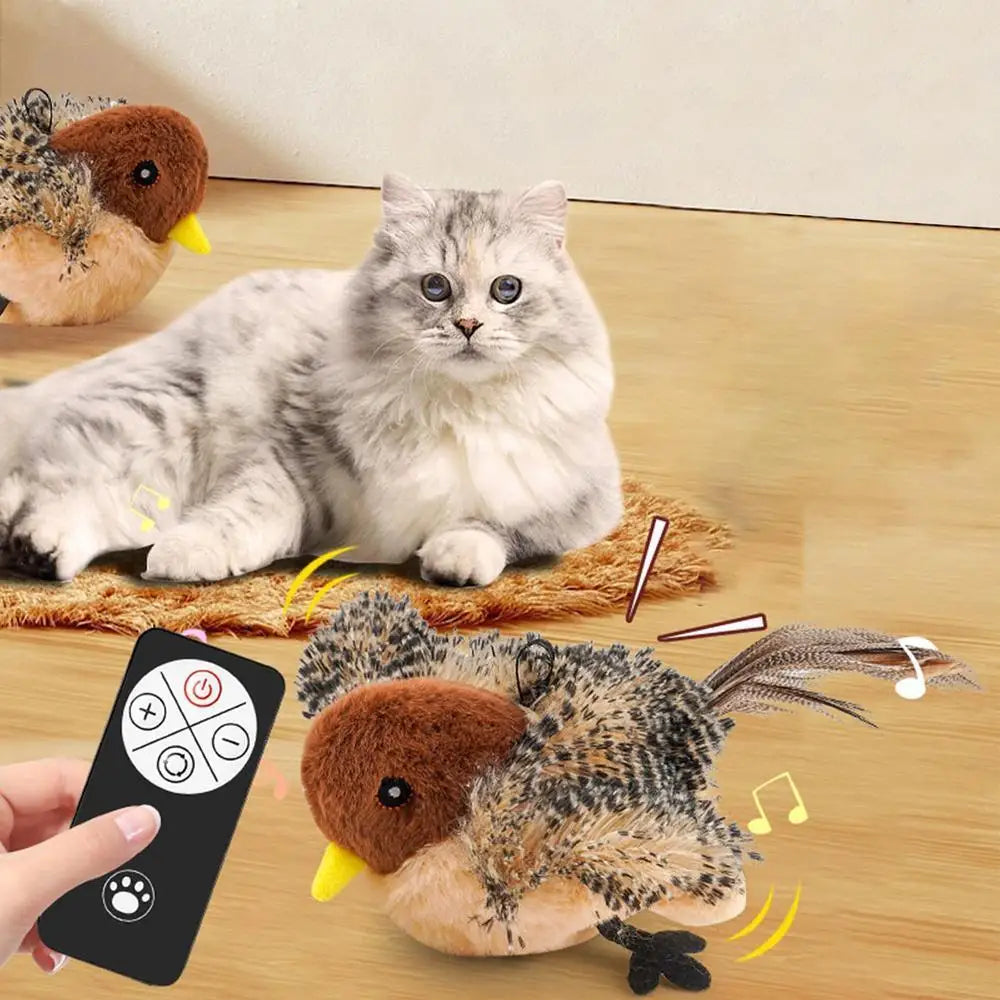 Interactive Flapping Bird Cat Toy with Remote Control