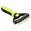 Double-Sided Pet Grooming Comb for Detangling and Shedding