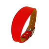 Wide Leather Dog Collar for Long-Necked Breeds