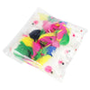 Pawstrip Rabbit Fur False Mouse Cat Toy with Feather Rainbow Ball