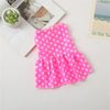 Polka Dot Dog Skirt Dress for Small Breeds