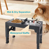 Adjustable Elevated Dog Bowl Stand